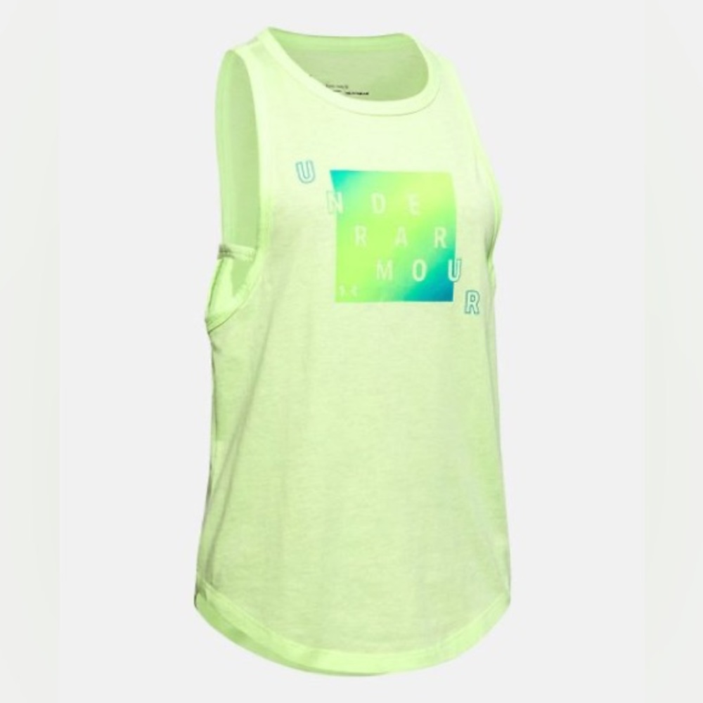 Under Armour Phosphor Green Branded Tank